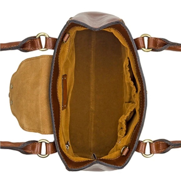 PATRICIA NASH Handbag Rosalia Leather Shoulder Bag Cognac AUTHENTIC NWT - Picture 3 of 15